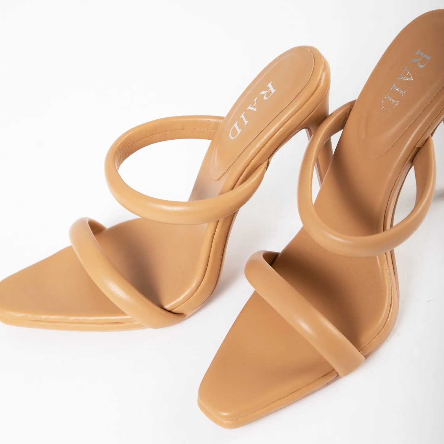 RAID Lillie Heeled Mule in Camel