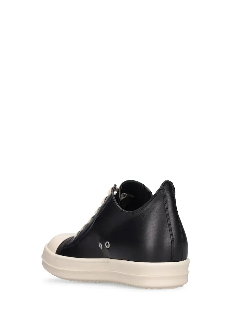 Rick Owens Leather Low-Top Ramones Sneakers