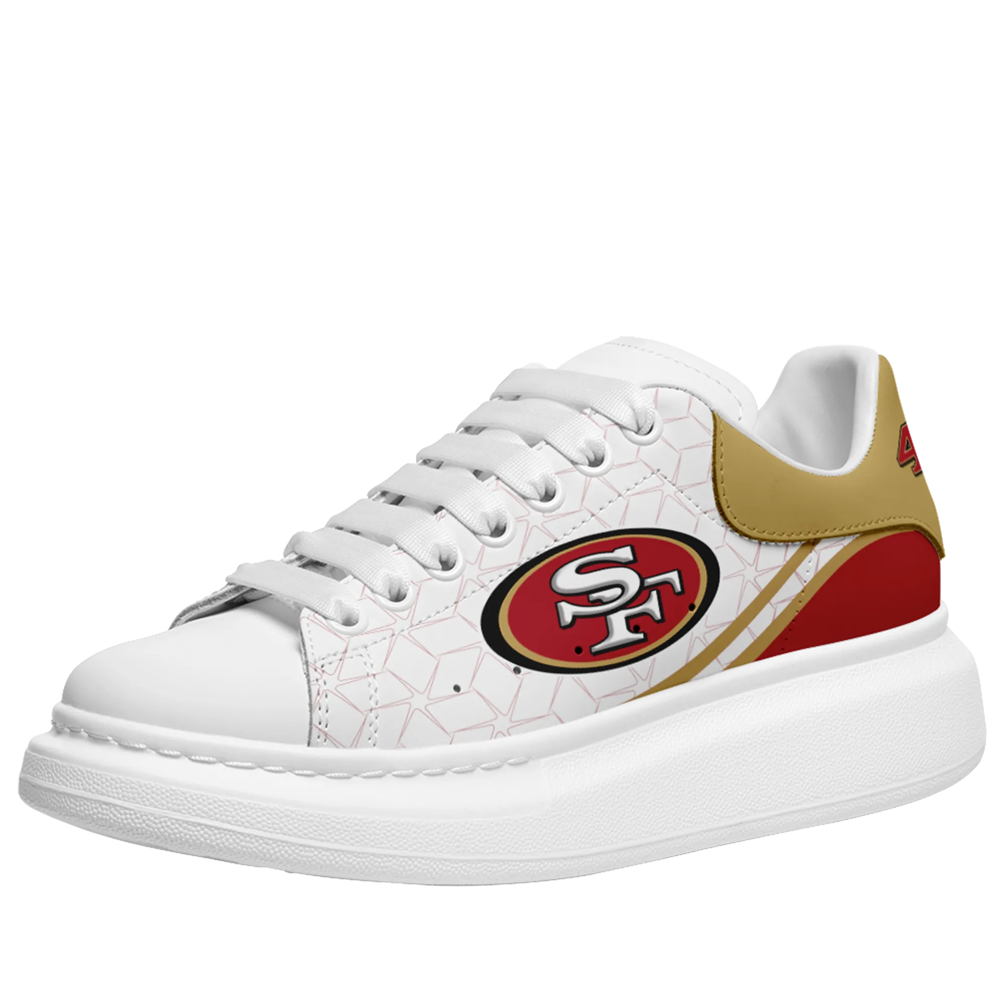 San Francisco 49ers- McQueen Shoes Unisex Fashionable Casual Shoes for Walking Comfortable and Breathable