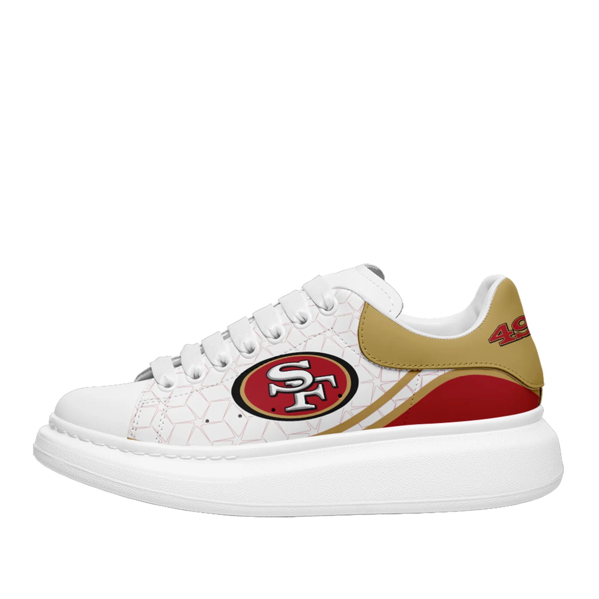 San Francisco 49ers- McQueen Shoes Unisex Fashionable Casual Shoes for Walking Comfortable and Breathable