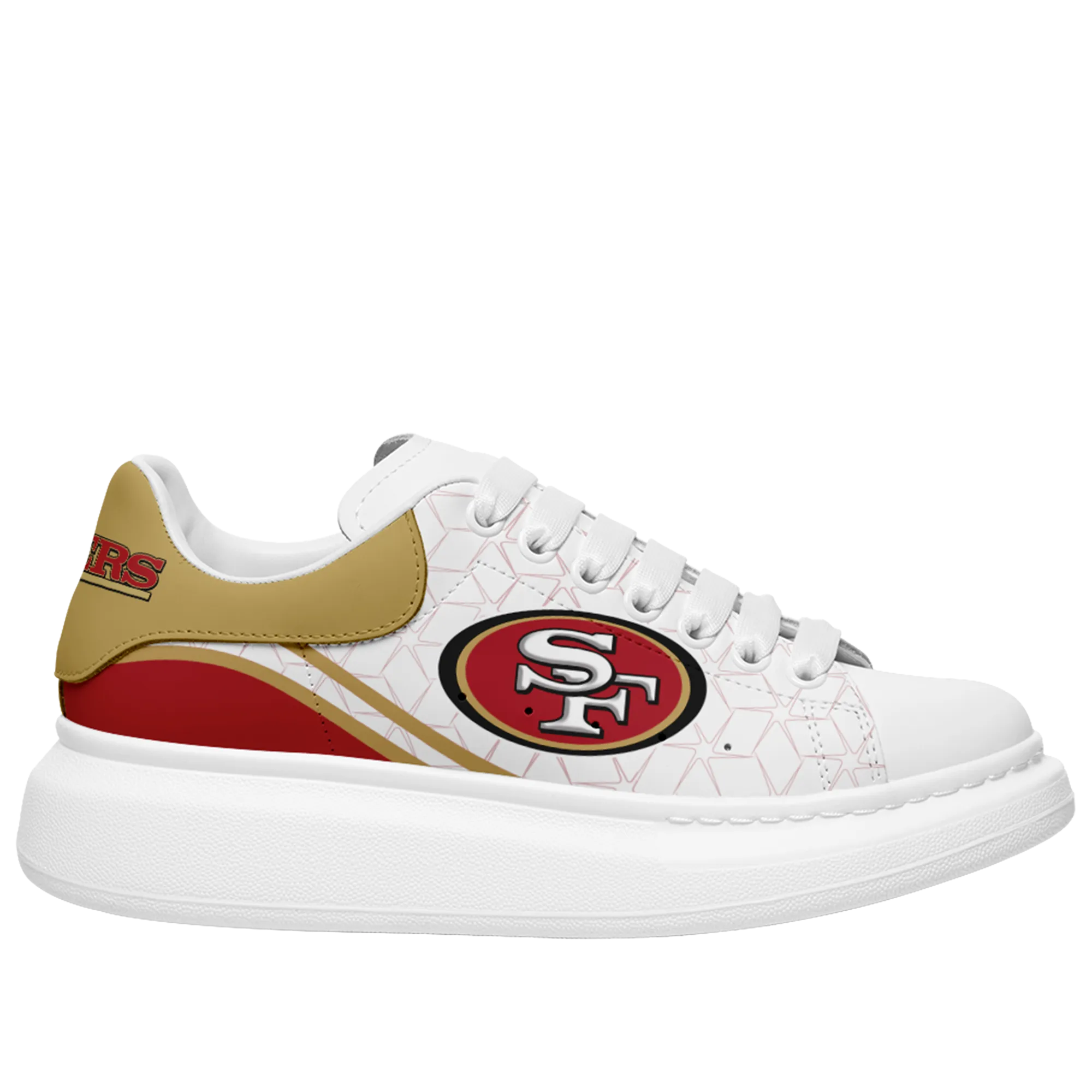 San Francisco 49ers- McQueen Shoes Unisex Fashionable Casual Shoes for Walking Comfortable and Breathable