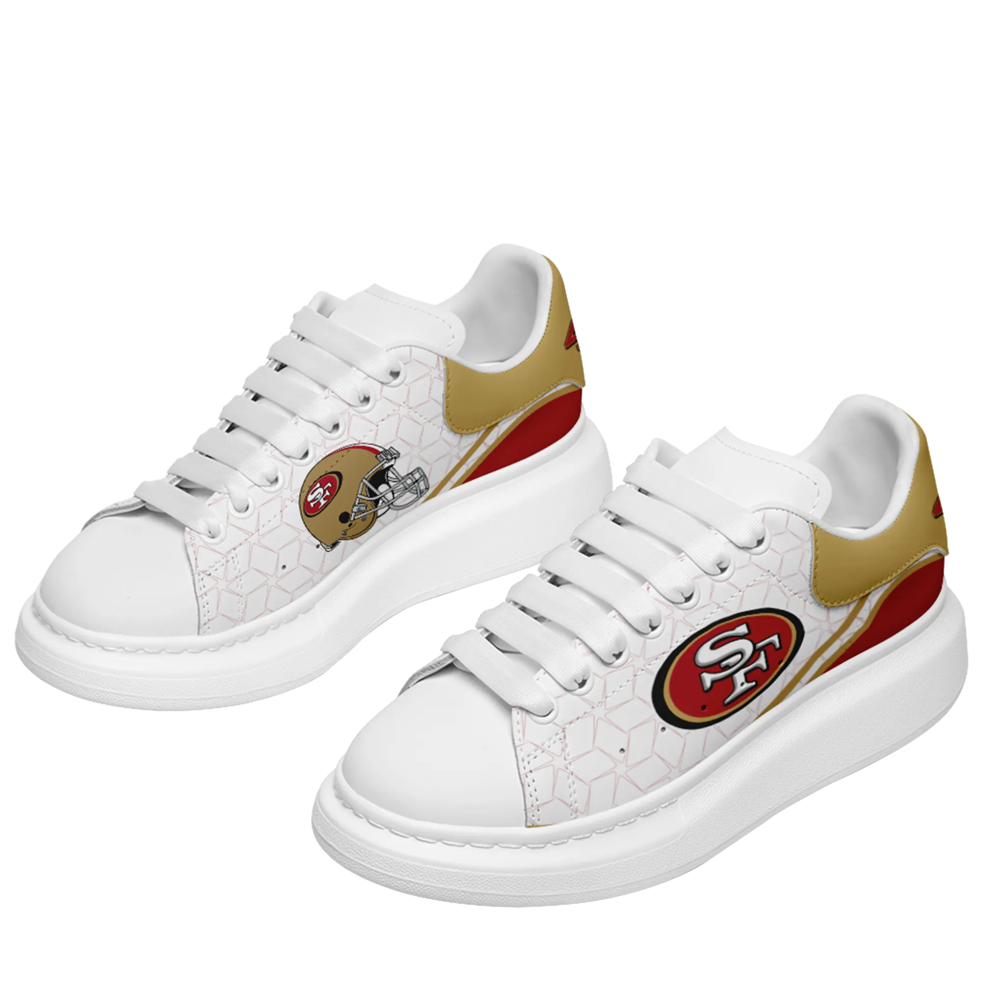 San Francisco 49ers- McQueen Shoes Unisex Fashionable Casual Shoes for Walking Comfortable and Breathable