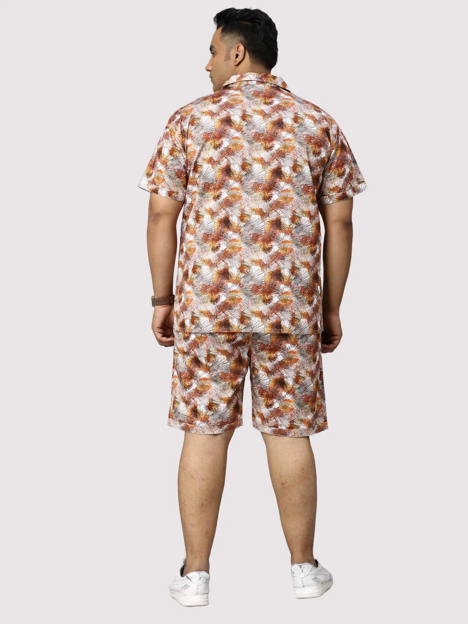 Sandstone Digital Printed Half Co-Ords Men's Plus Size