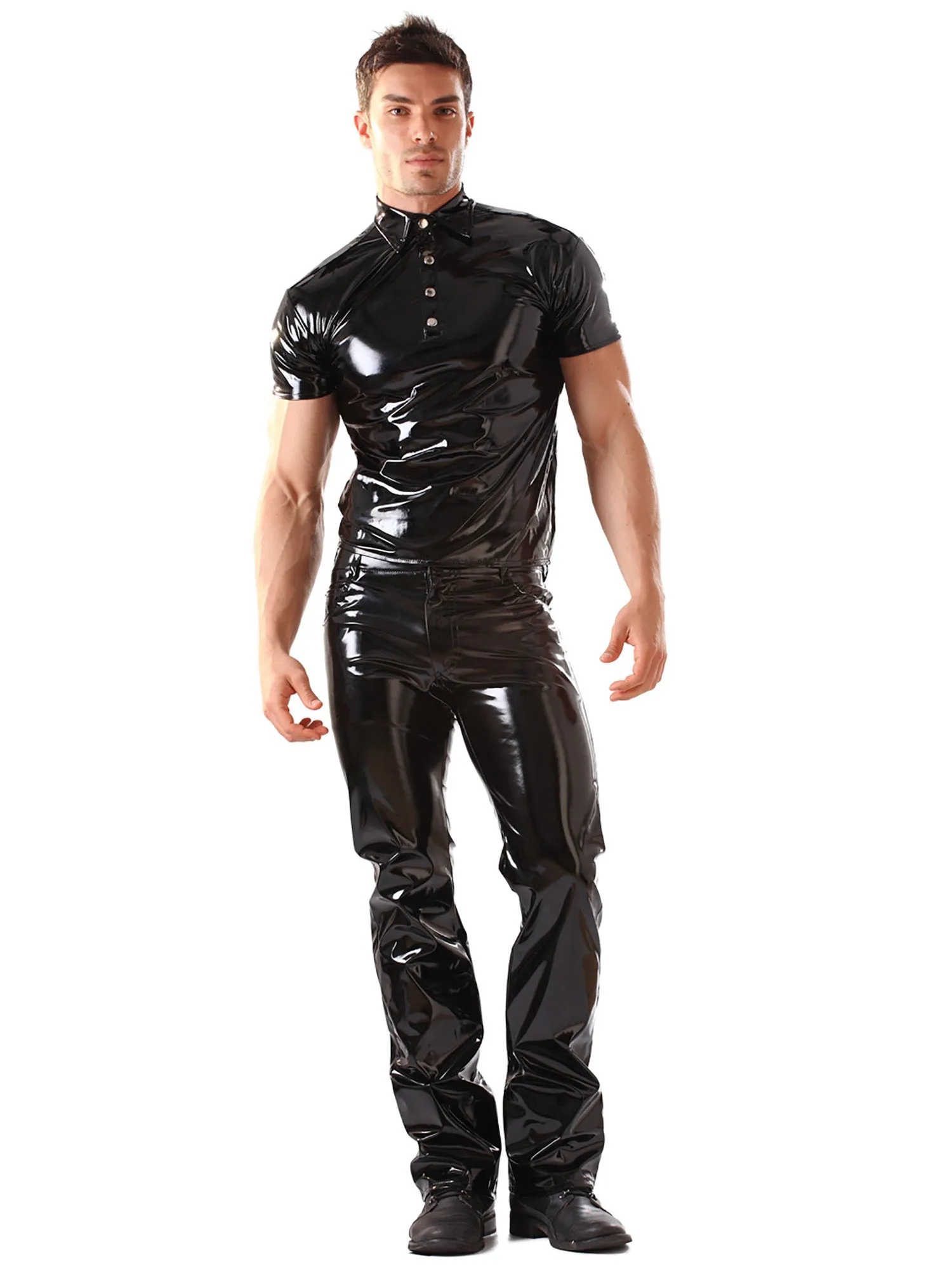 Secret Sale - PVC Male Polo Top