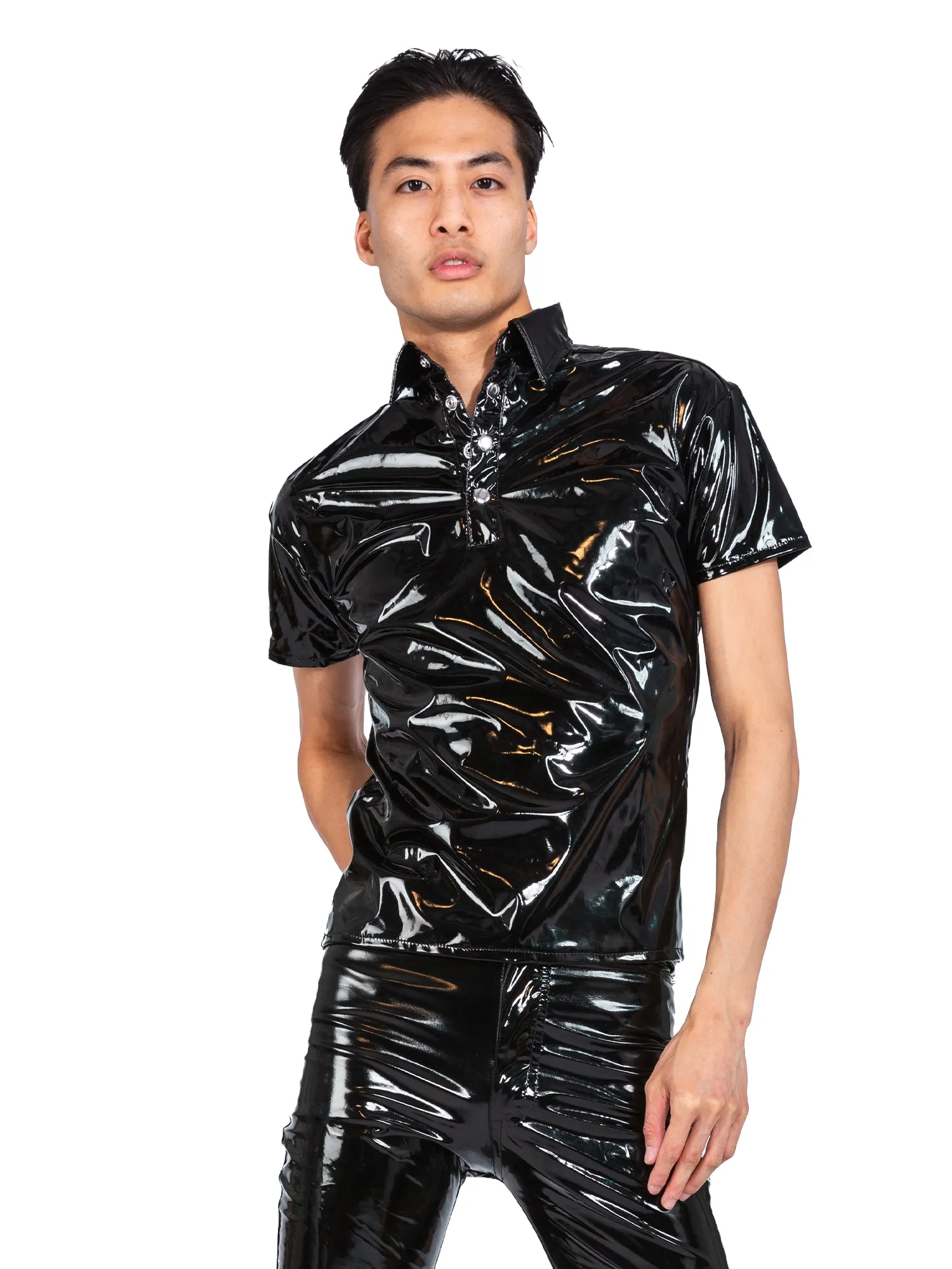 Secret Sale - PVC Male Polo Top