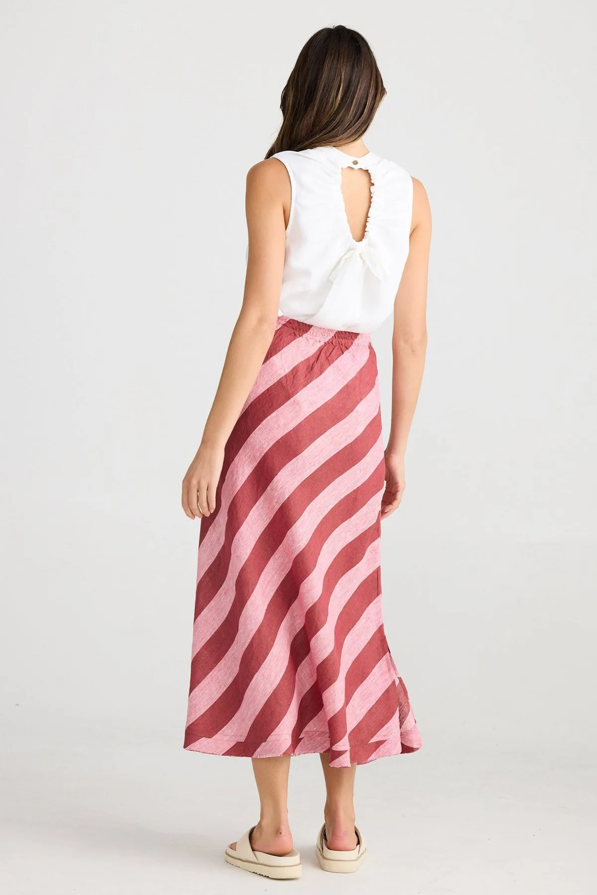 Shanty SH24226-9 Sicily Porto Stripe Skirt