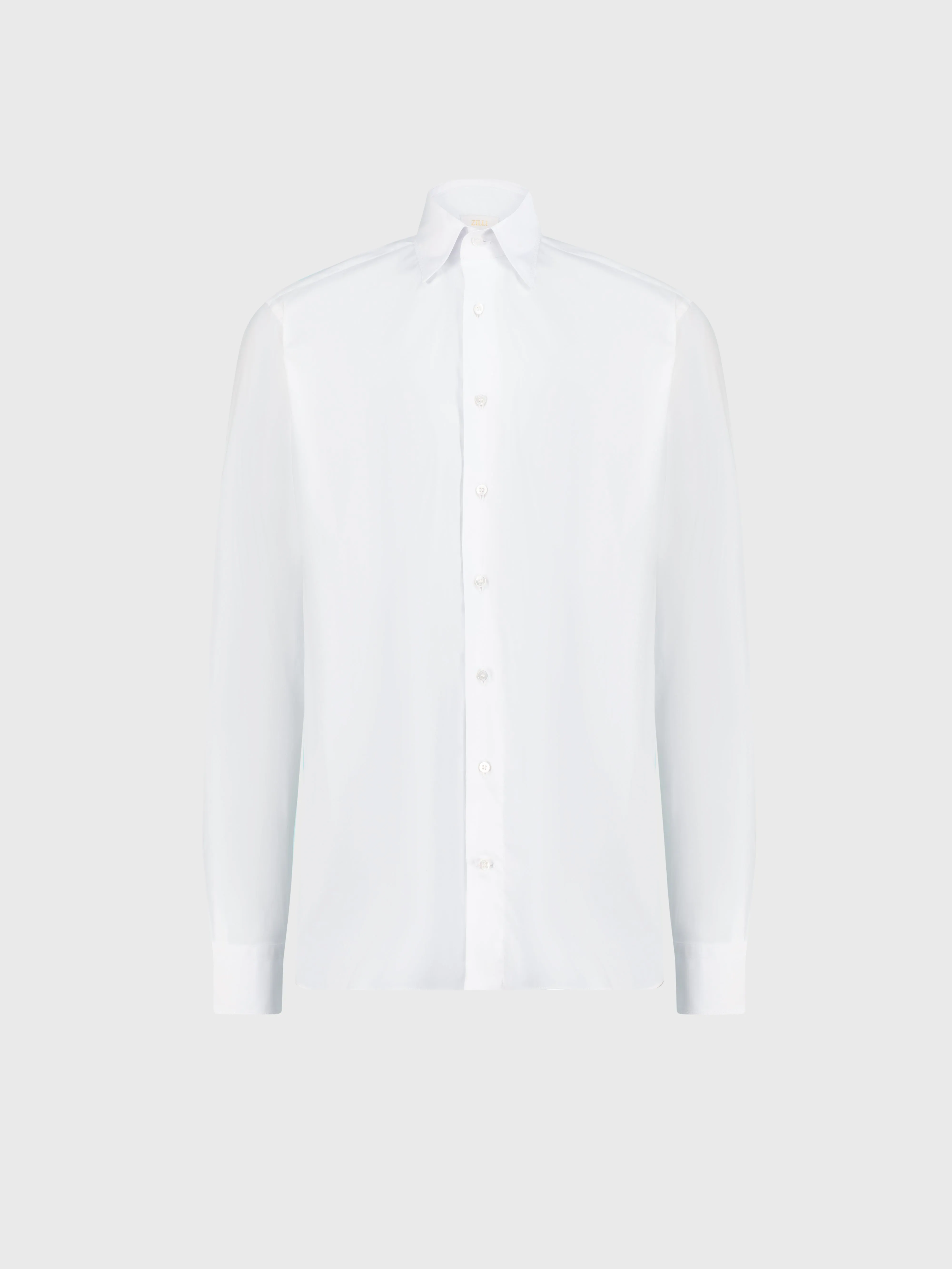 Shirt with Signature Triple Stitching White