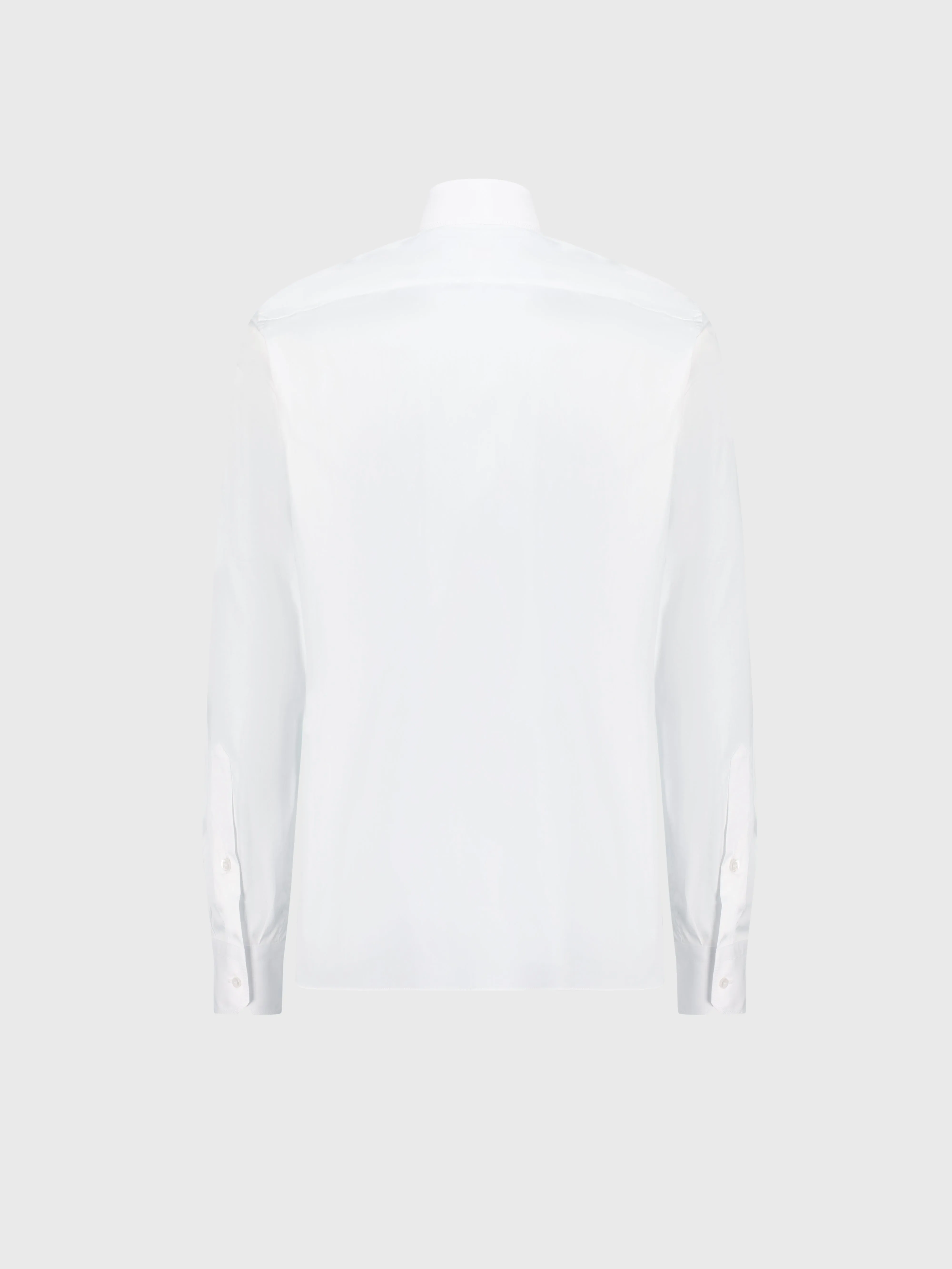 Shirt with Signature Triple Stitching White