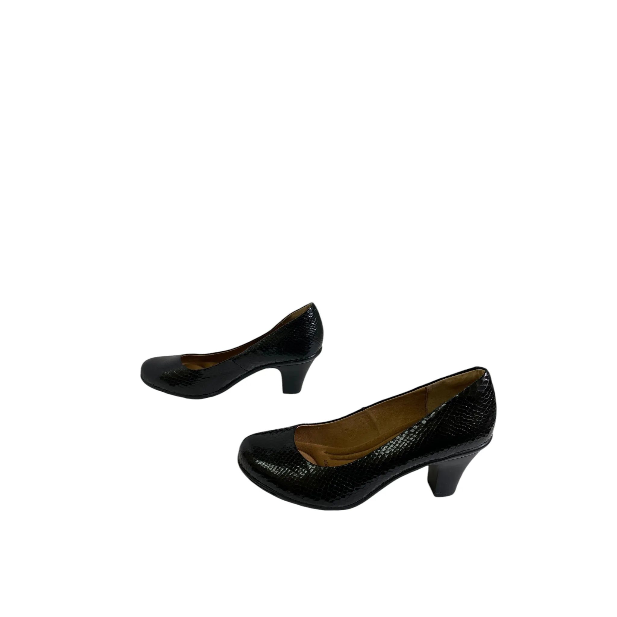 Shoes Heels Block By Sofft In Black, Size:8.5