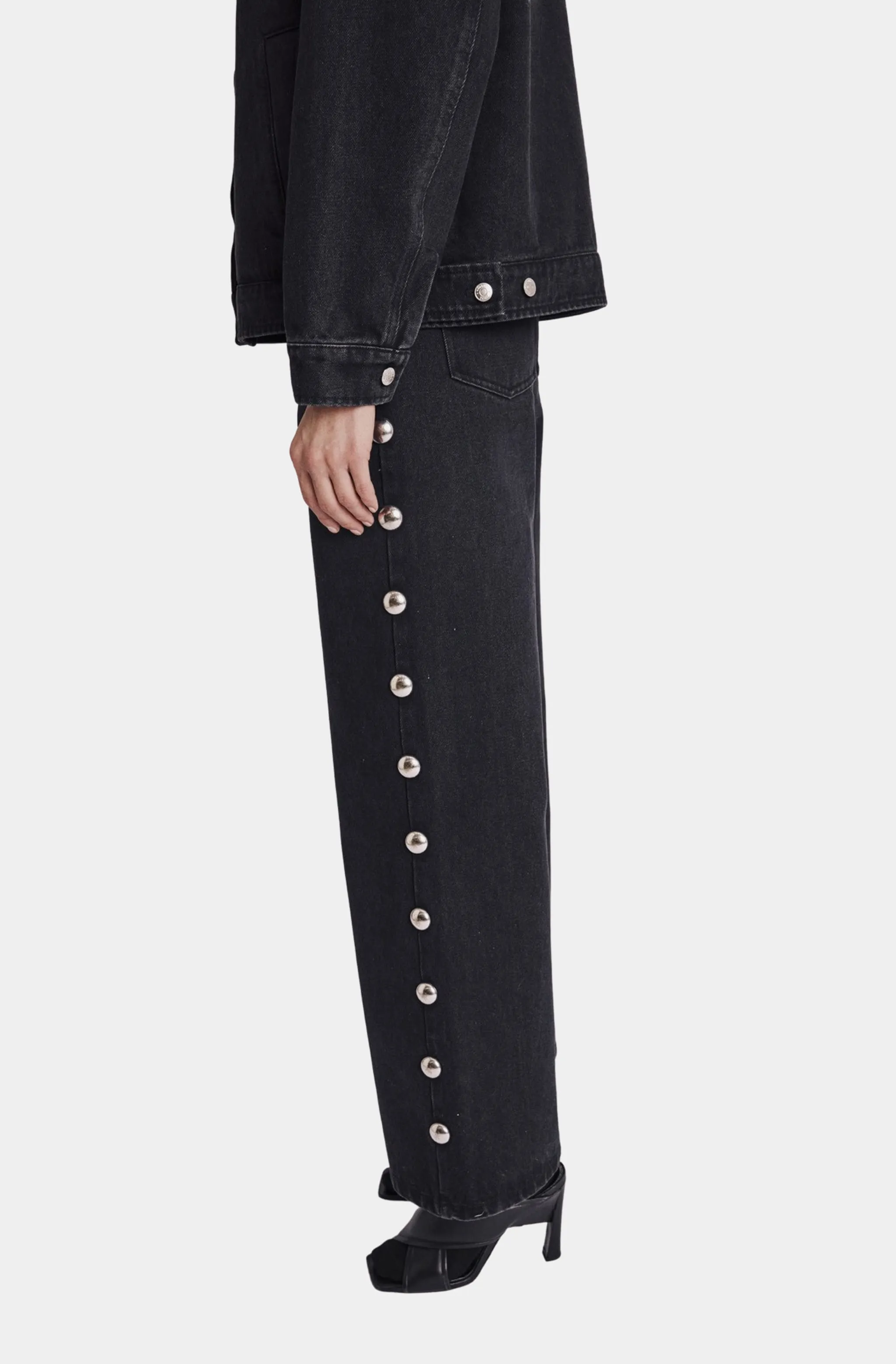 Simple Couture Jeans With Big Studs