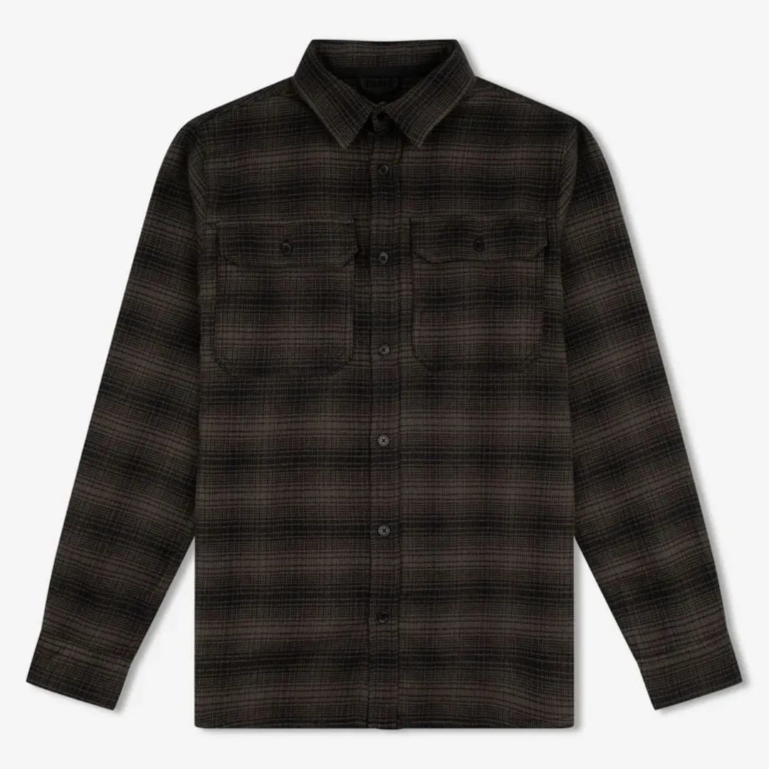 Simple | Soho Long Sleeve Shirt | Brown Check