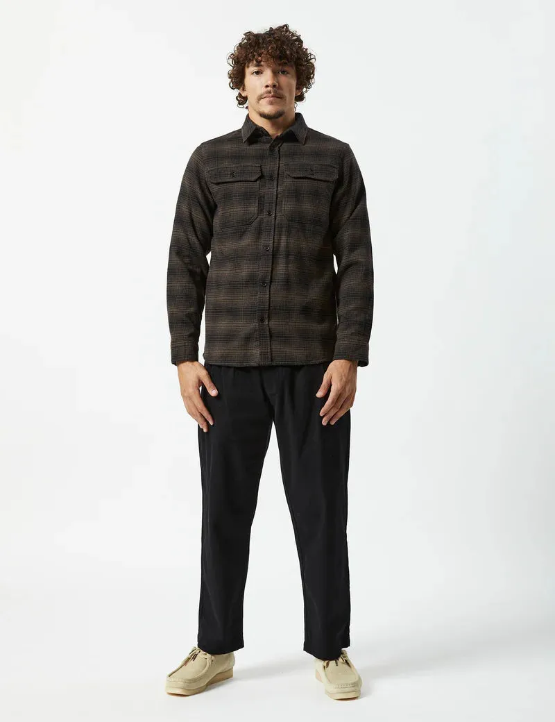 Simple | Soho Long Sleeve Shirt | Brown Check