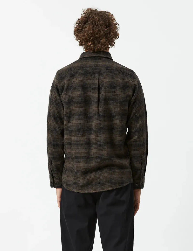 Simple | Soho Long Sleeve Shirt | Brown Check