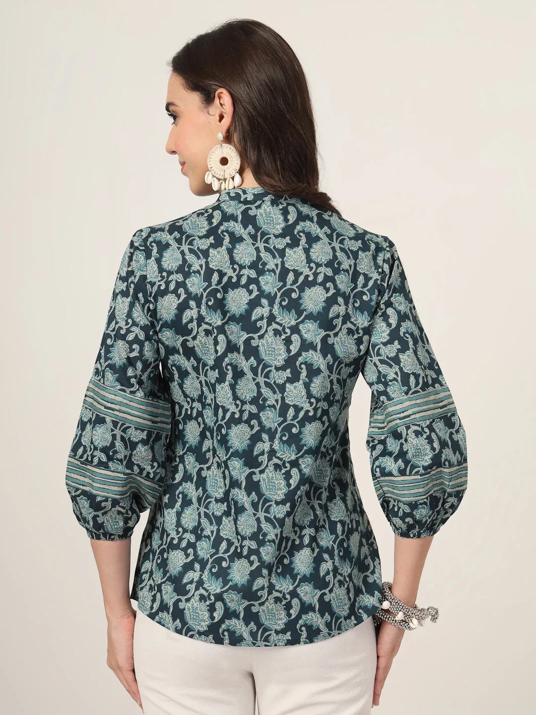 Style Quotient Women teal Printed Tunic