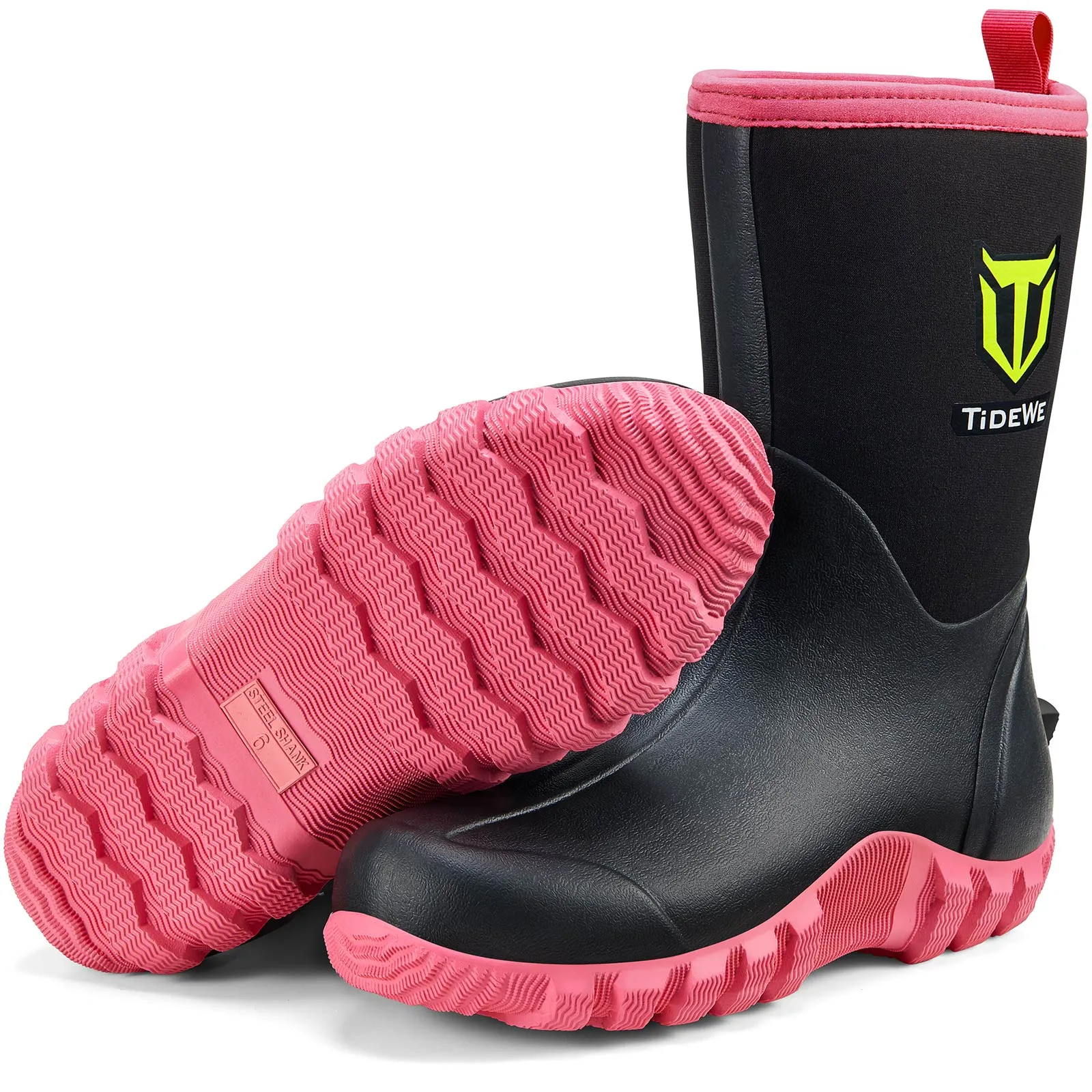 TideWe® Women's Hunting Boots Neoprene Waterproof Rain Boot