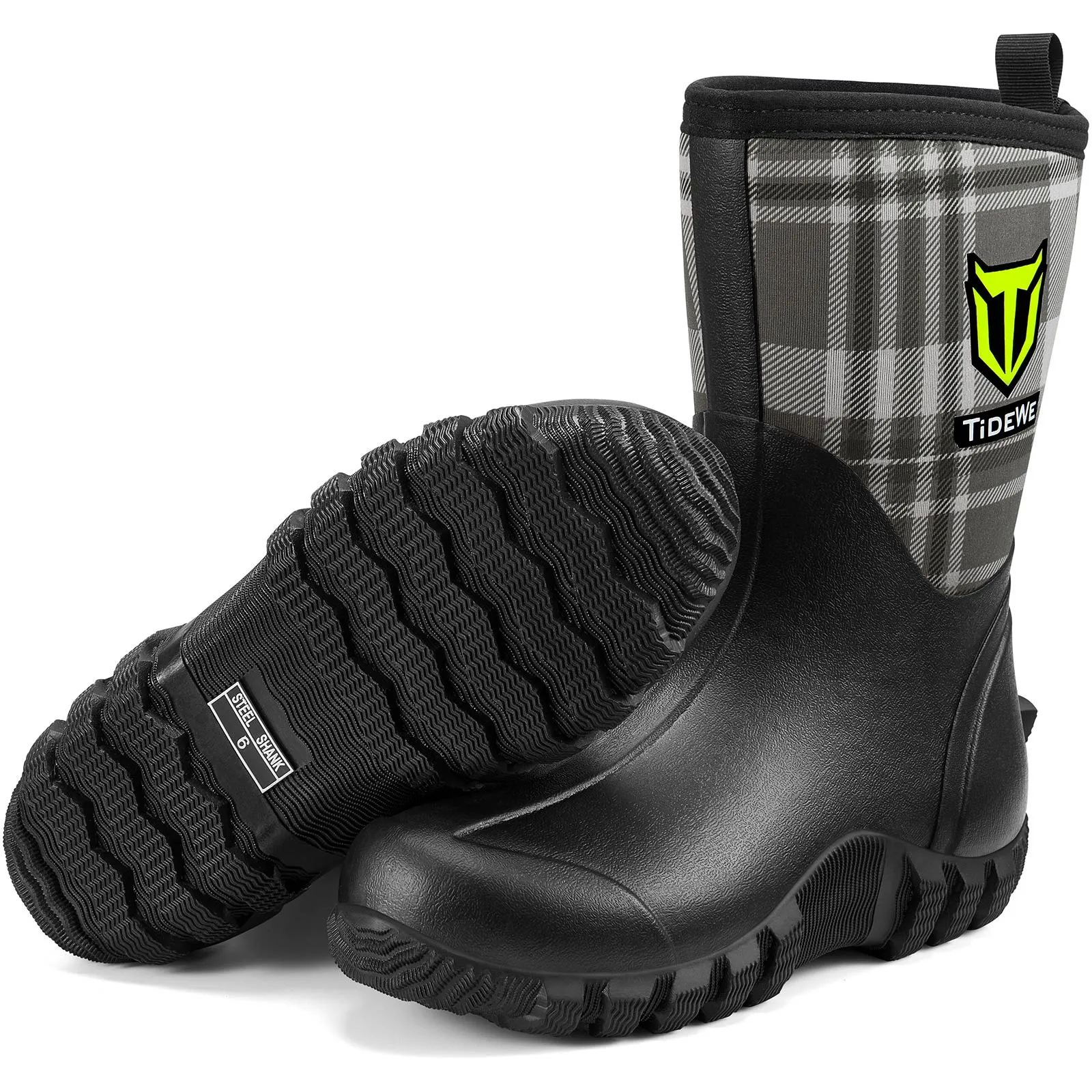 TideWe® Women's Hunting Boots Neoprene Waterproof Rain Boot