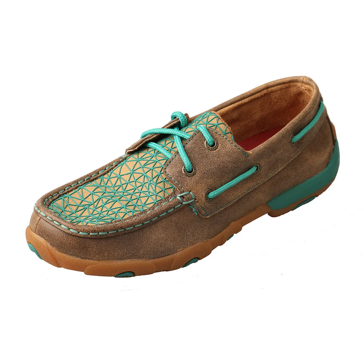 Twisted X Women's Boat Shoe Driving Moccasins