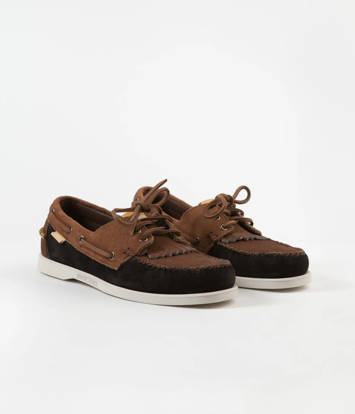 Universal Works x Sebago Portland Suede Shoes - Dark Brown