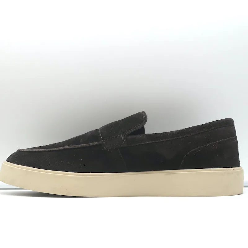 Vince Toren Slip-On Loafers Dark Brown Suede Size 9.5