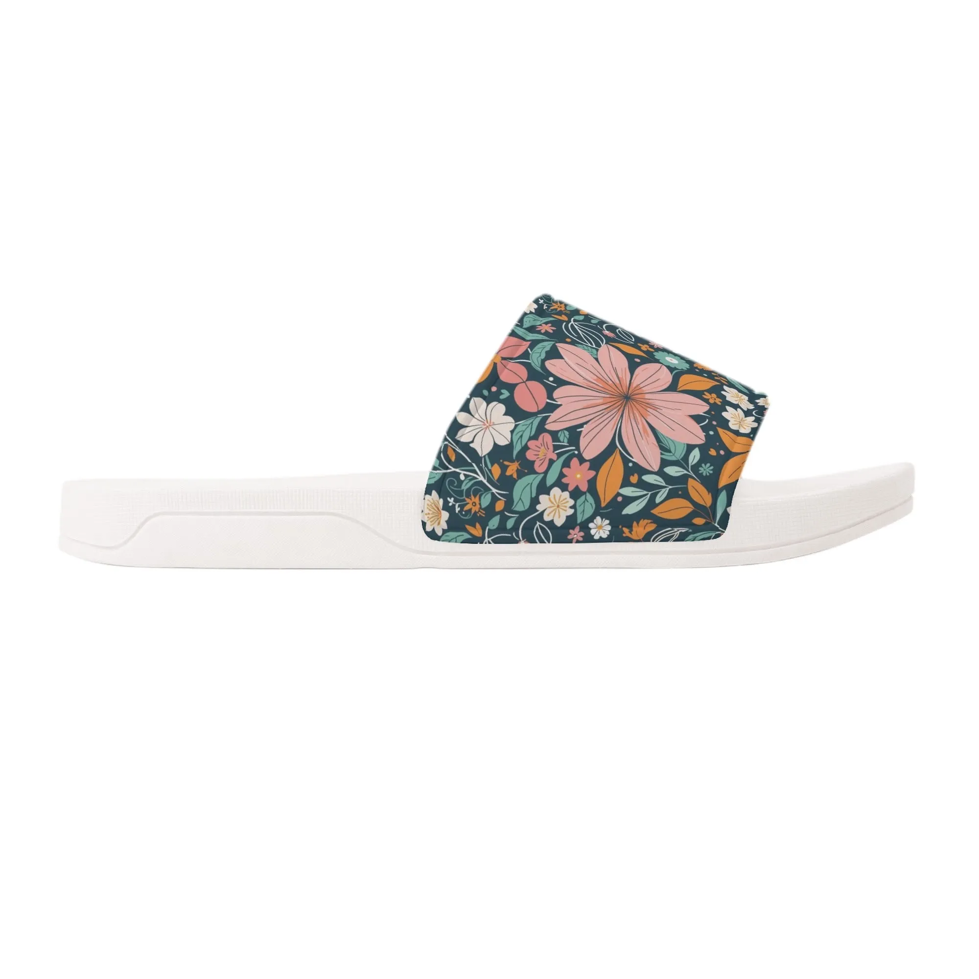 Wild Flowers Womens Slide Sandals