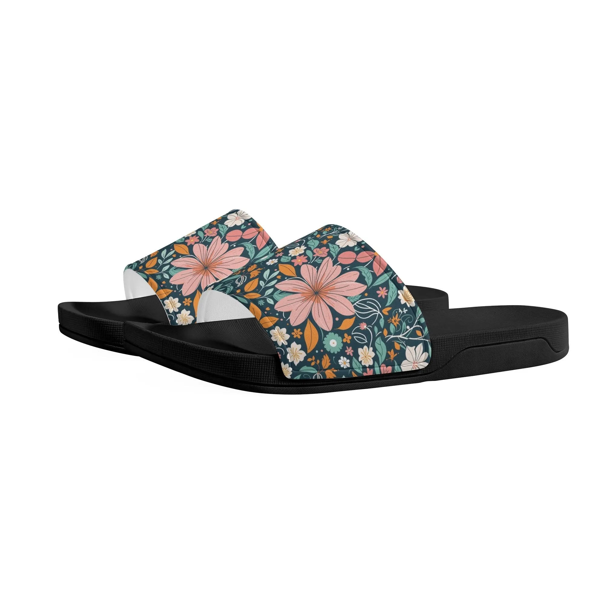 Wild Flowers Womens Slide Sandals