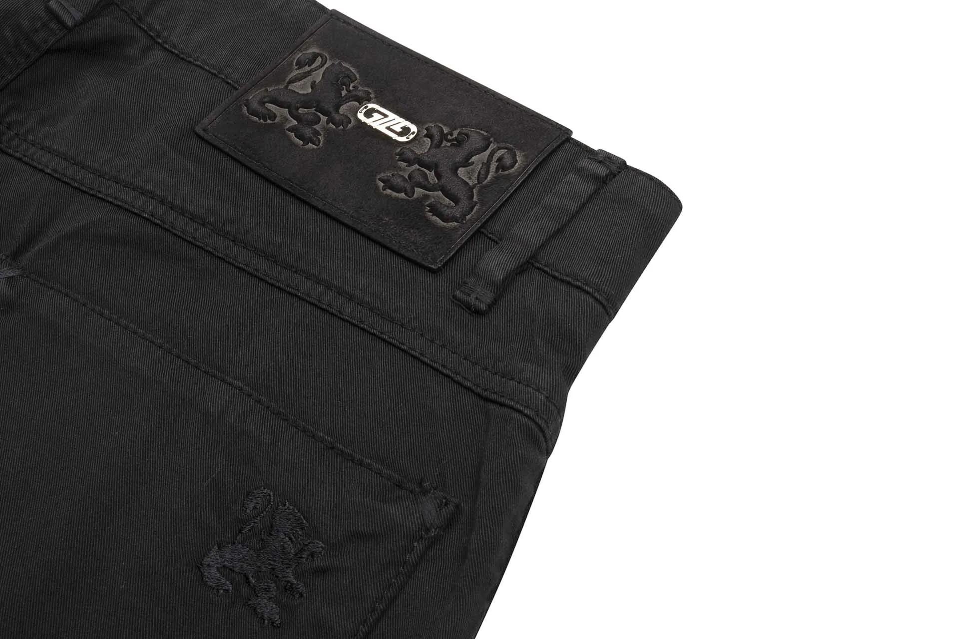 Zilli Regular Fit Bermuda Shorts with Embossed Calfskin Patch